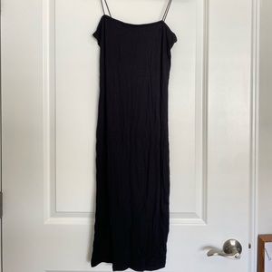 Simple Ribbed Midi Dress